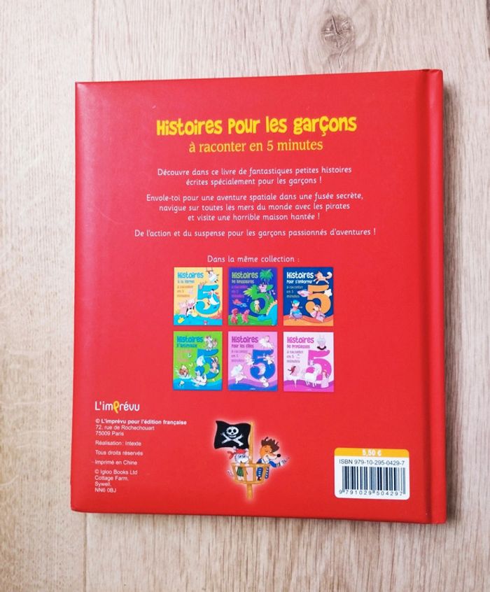 Livre enfant Histoires pour les garçons édition L'imprévu - photo numéro 2