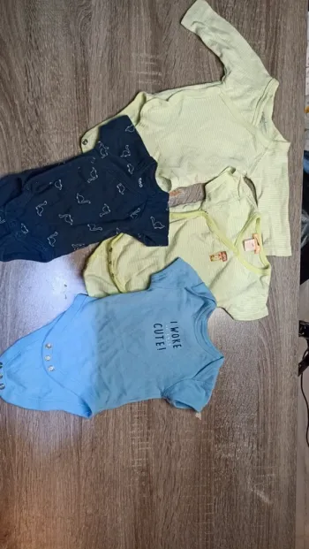 Bodys garçon 1 mois