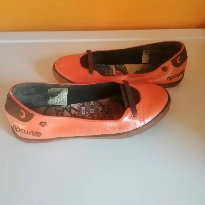 🌸Ballerines plates oranges Taille 36 "Rip curl" 🌸 - photo numéro 5