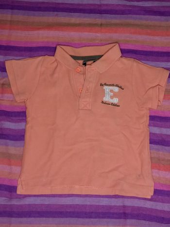 Polo Tee-shirt Orange 2 ans