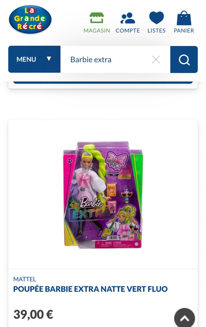 Barbie extra tresses fluo - photo numéro 3