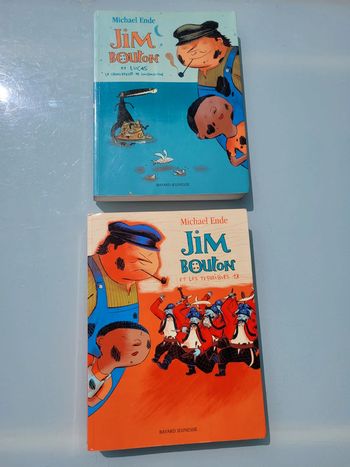 Lot de 2 romans Jim Bouton : et les terribles 13, et Lucas le chauffeur de locomotive