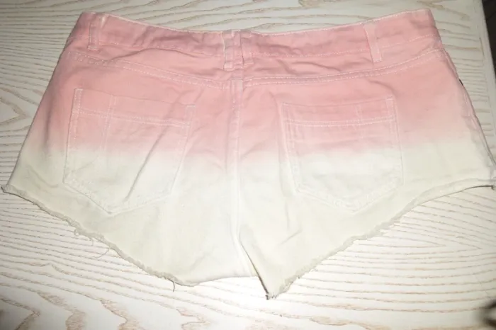 short coton rayé rose taille 42 MIM