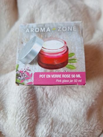 Pot en verre rose 50ml neuf