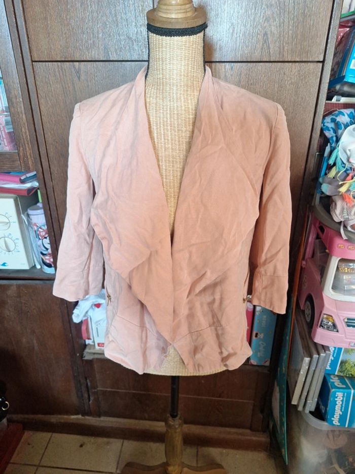 Blazer rose pâle 34