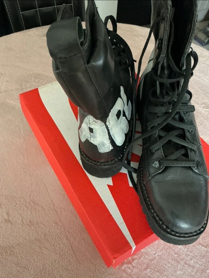 Bottes Karl Lagerfeld Homme – Taille 40 – Semelle Vibram - photo numéro 3