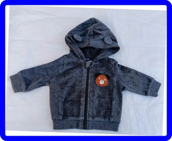 Sweat zippé à capuche 3 mois Kiabi