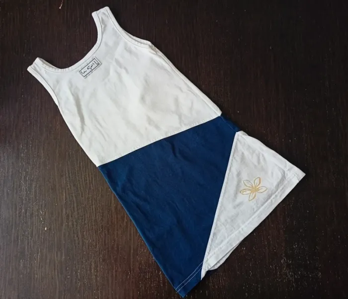 Robe bicolore Le gall 7/8 ans N*0931 - photo numéro 2