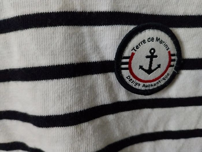 Haut marinière "terre de marins" - photo numéro 4