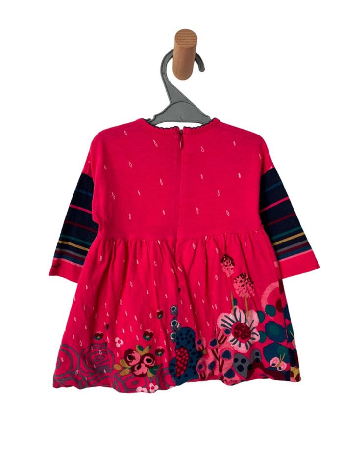 Robe à manches longues fuchsia - Catimini 12 mois (74cm) - photo numéro 5