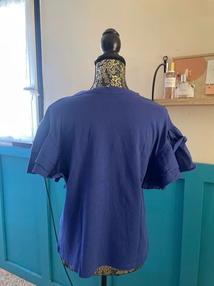 T-shirt bleu roi - photo numéro 4