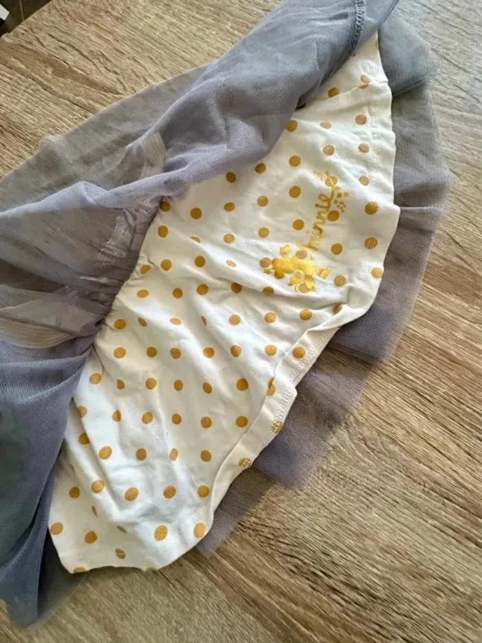 Jupe Minnie tulle gris 6 mois - photo numéro 5