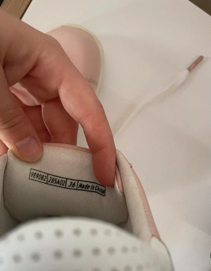 Baskets roses dorées et blanches Pimkie - photo numéro 4