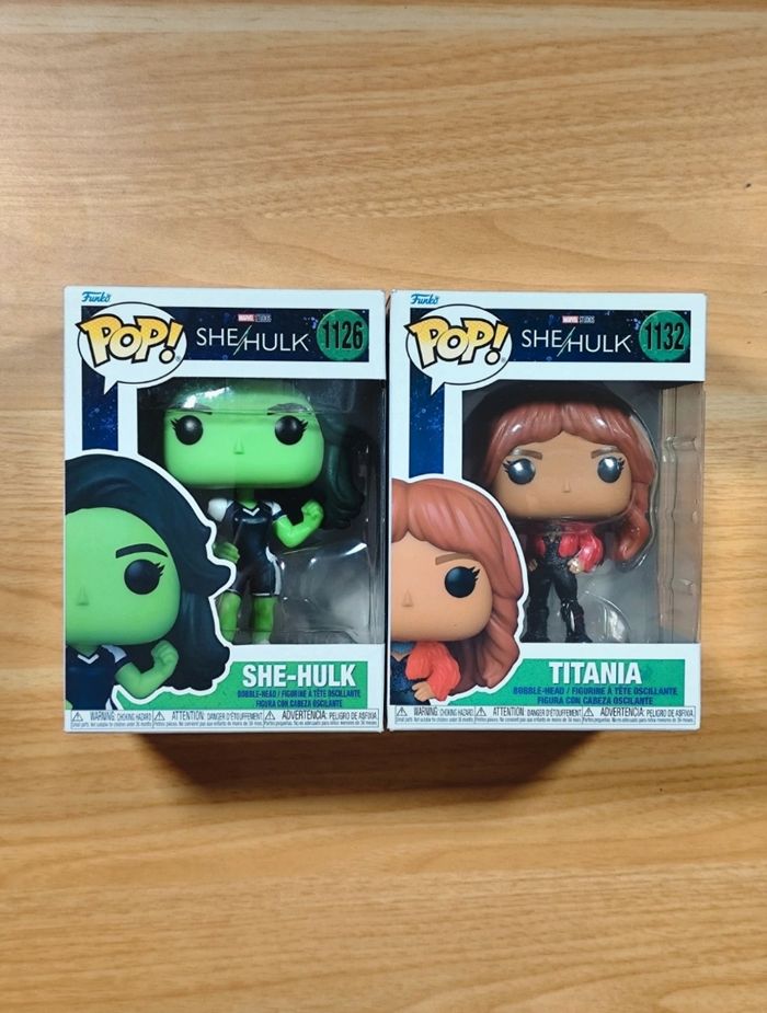 Lot 2 Funko Pop! She-Hulk #1126 + Titania #1132 (She Hulk)
