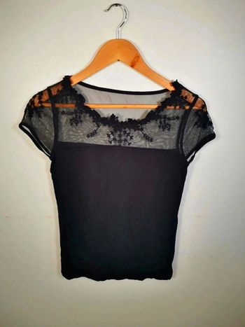 C34 blouse noir La Redoute 34/36