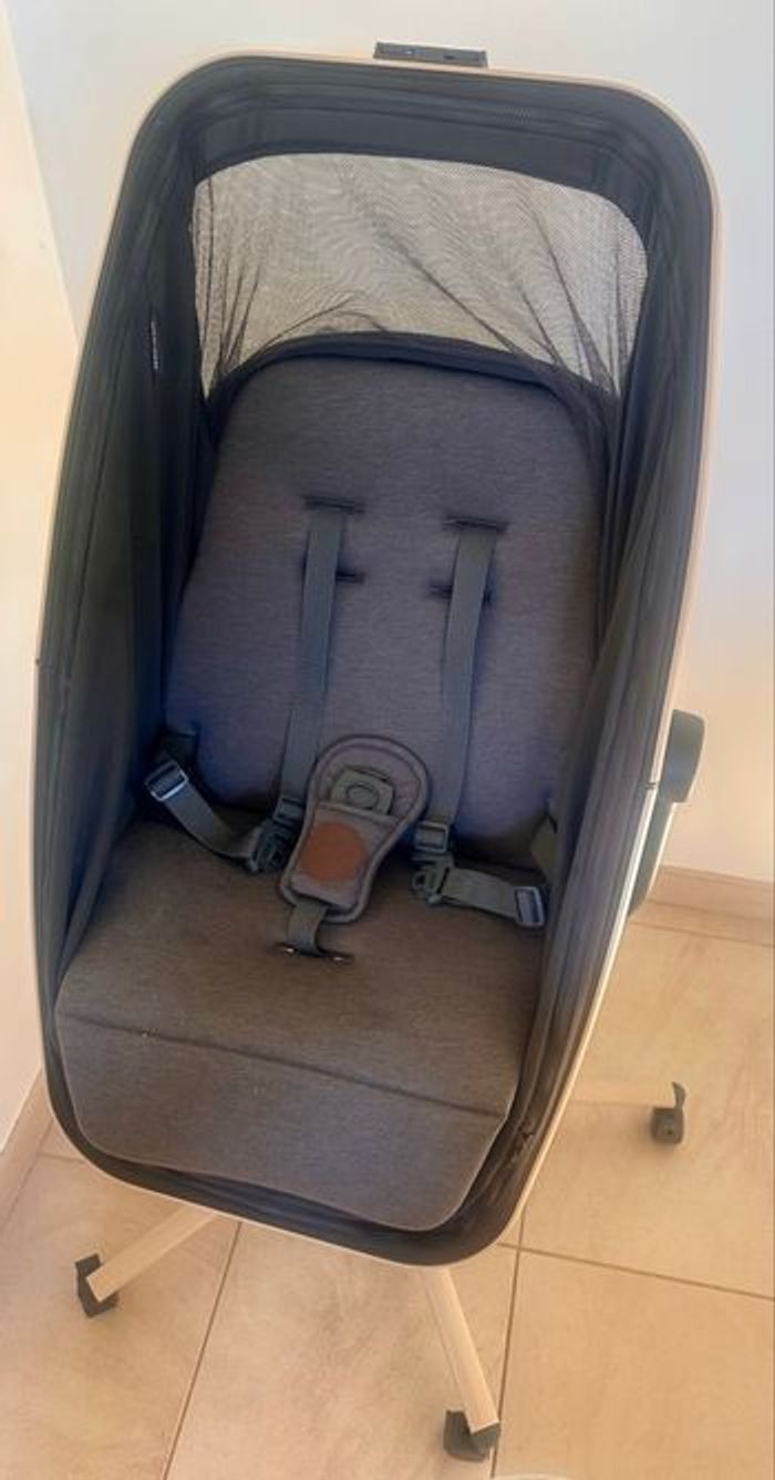 Maxi-Cosi Alba Berceau bébé 3 en 1, Lit bébé, Transat bébé inclinable et Chaise Haute bébé, Tissus 100% recyclés, Naissance à 3 Ans (15 kg), - photo numéro 7