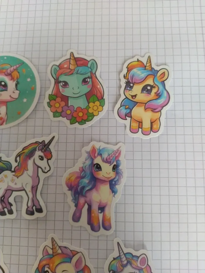 Lot de stickers licornes (lot A) - photo numéro 3