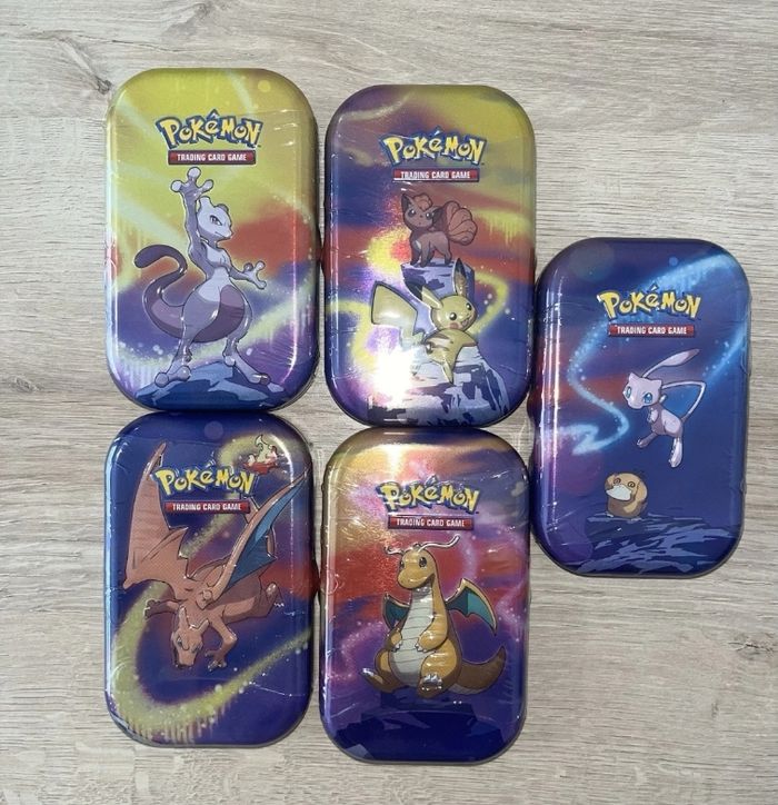 Artset 5x mini tin Pouvoirs de Kanto, épée et bouclier