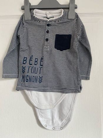 T shirt body garçon 12 mois