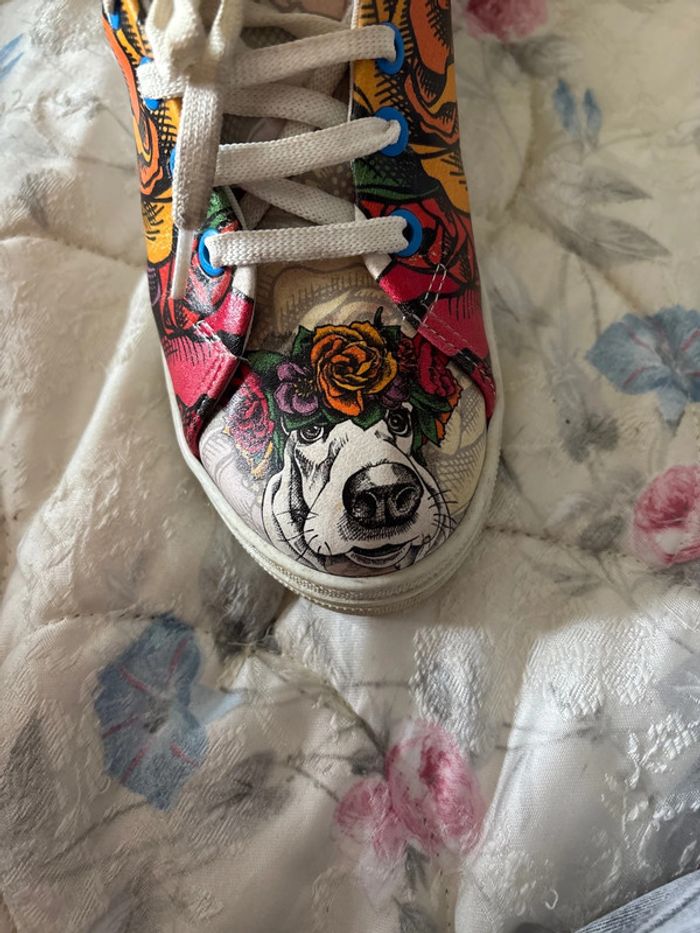 Chaussures à fleurs puma 37 - photo numéro 2