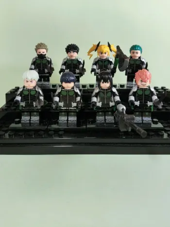 Kaiju n'8 - lot de 8 Mini figurines au format Lego