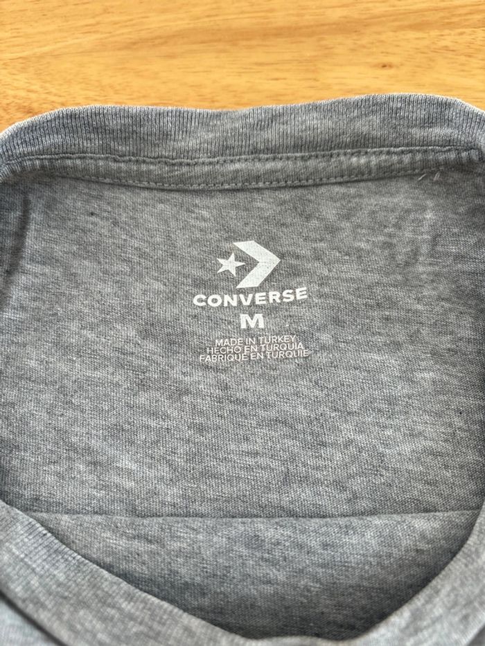 T-shirt gris converse - photo numéro 3
