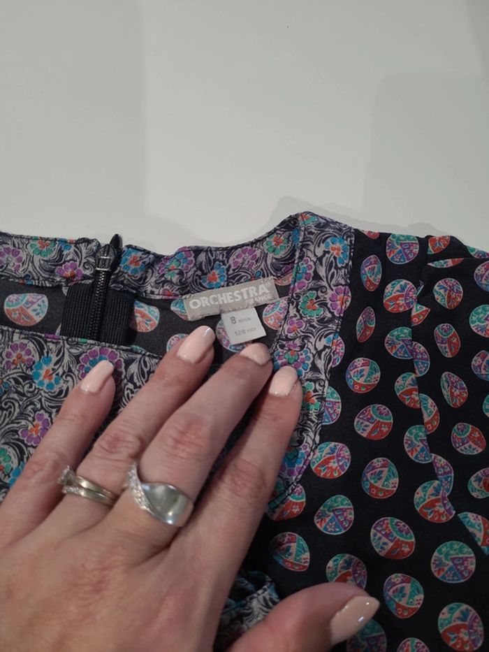 Tunique avec rond multicolores, taille 8 ans - photo numéro 2