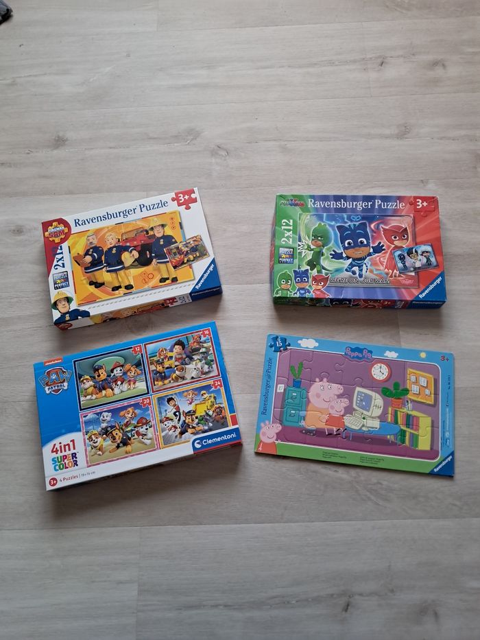 Lot de 10 puzzles 12 ou 15 pièces neufs et tbe - photo numéro 2