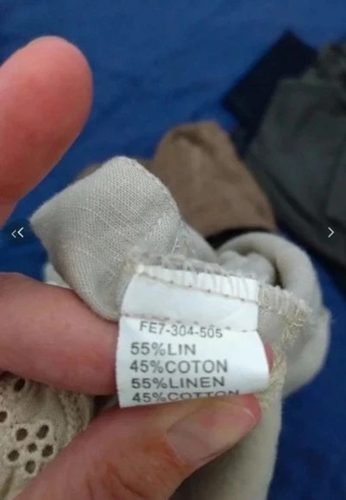 Robe d'été en lin et coton beige t 38 Mystic - photo numéro 5