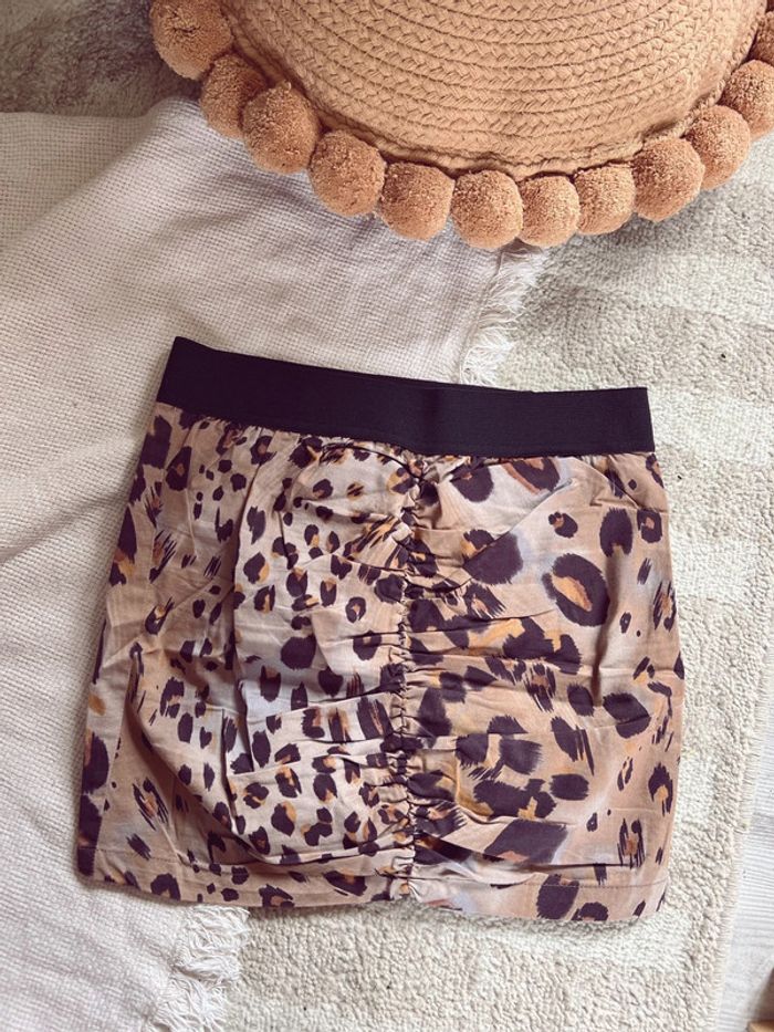 Mini jupe léopard bershka femme