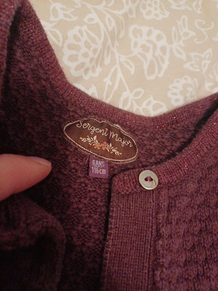 Gilet bordeaux - photo numéro 2