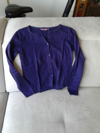 Gilet violet fille