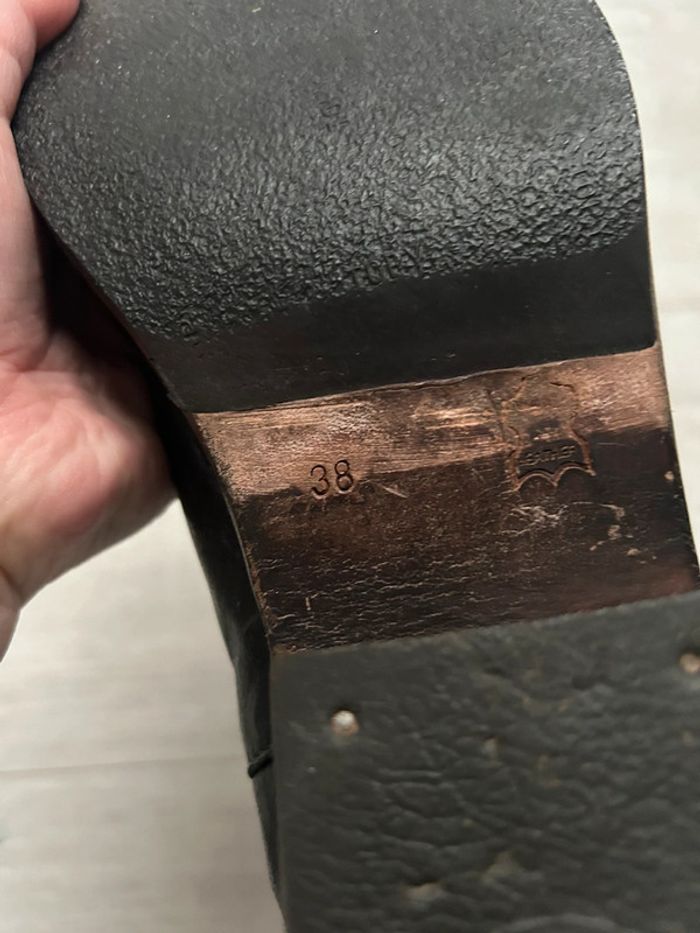 Bottines gris foncé Geox taille 38 - photo numéro 6