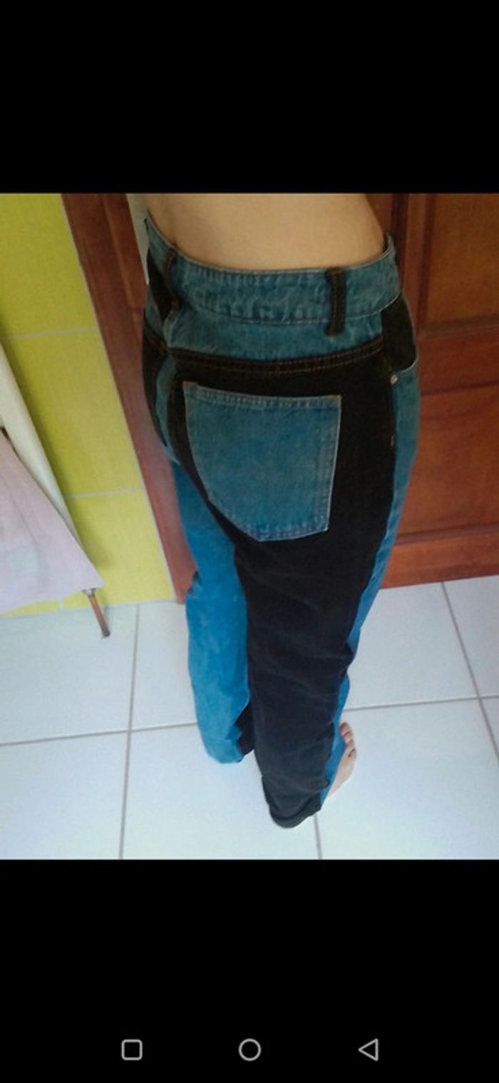 Jeans femme noir et bleu Shein - photo numéro 7