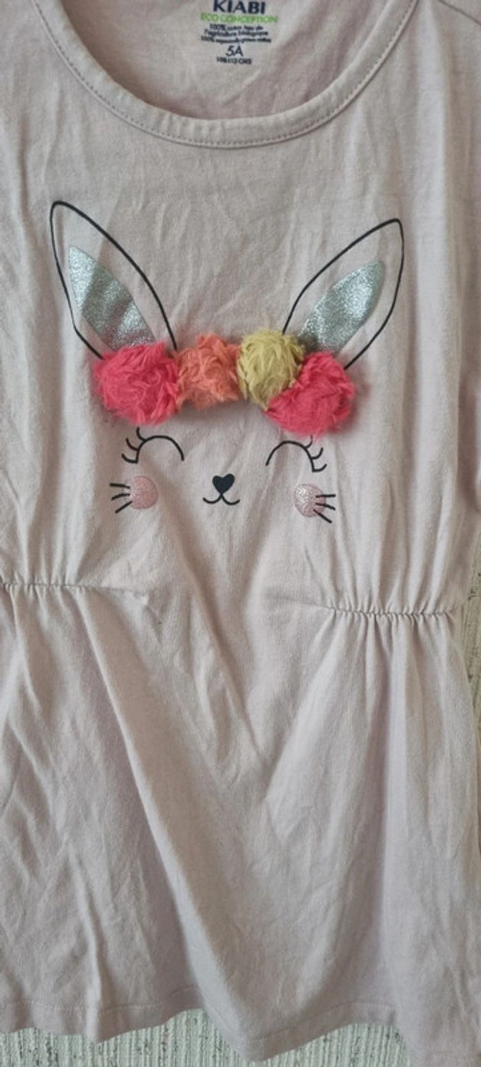 Robe lapin pompon robe taille 5 ans kiabi - photo numéro 3