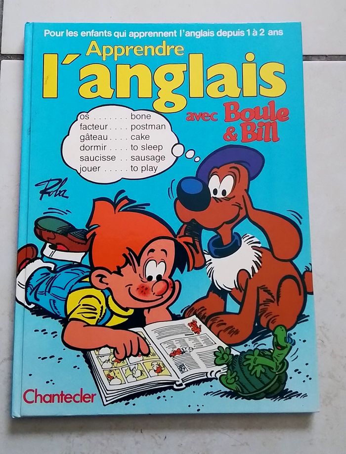 BD apprendre l'anglais avec boule et Bill