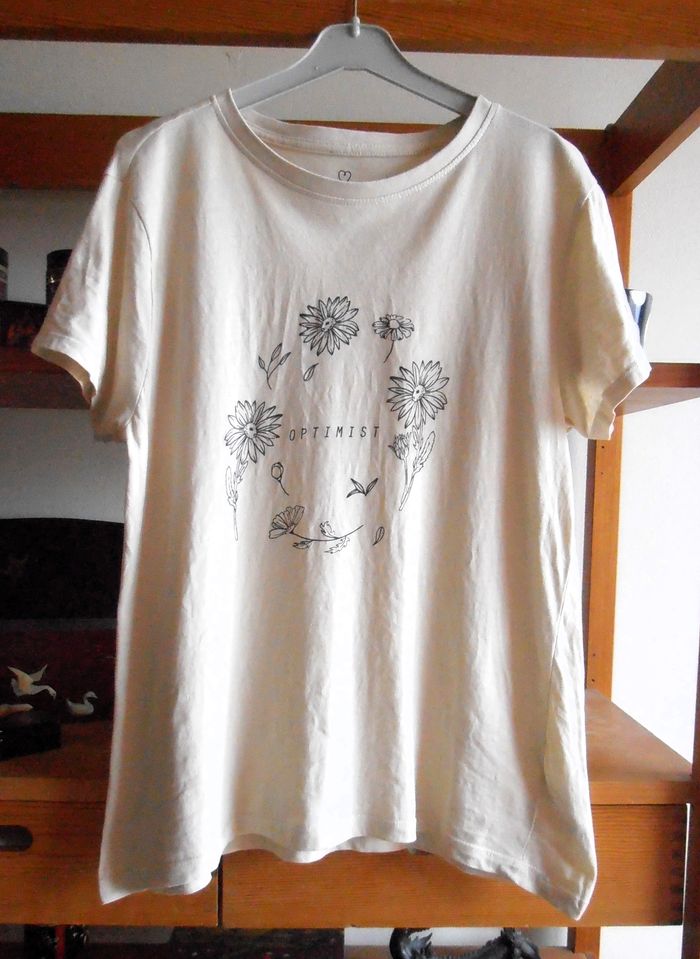 T-shirt fleuri femme, Primark, taille S 36, 100% coton bio - photo numéro 1