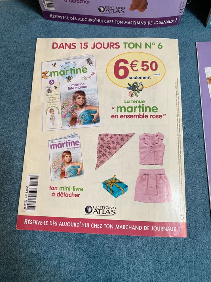 Lot de 4 livres fascicules Martine édition atlas et gommettes - photo numéro 9