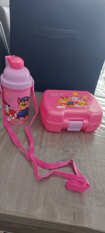 Boite a goûter et gourde Pat patrouille