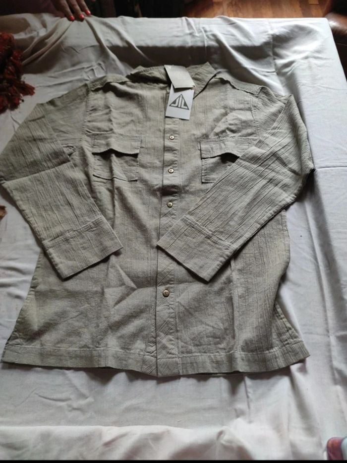 Chemise lin coton taille 2 JIL neuve - photo numéro 3