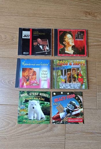 CD enfants et adultes. 0,50€ le CD