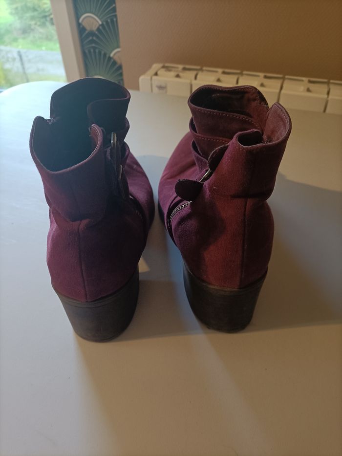 Bottines violet prune - photo numéro 3