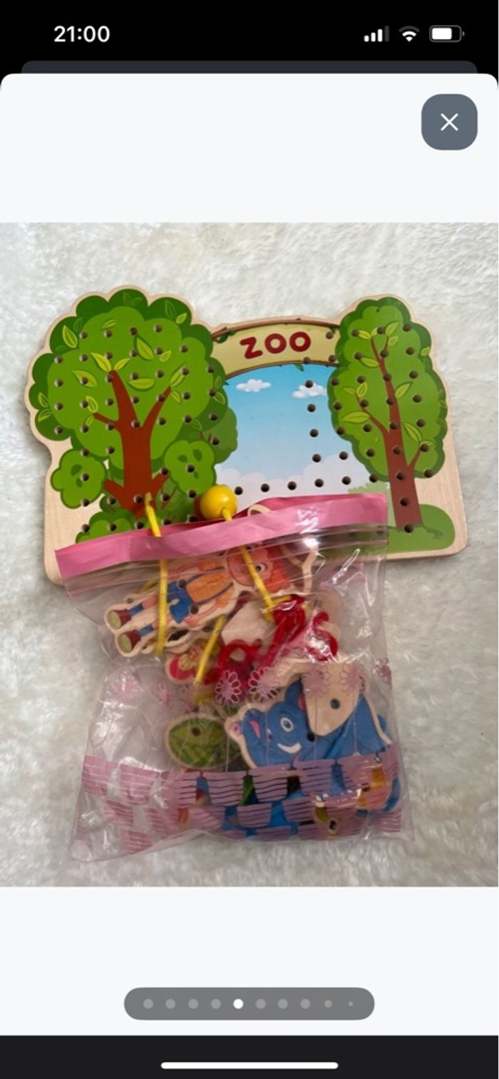 Jeu de bois à enfiler - photo numéro 2