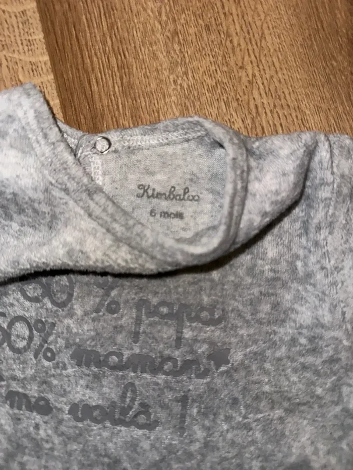 Lot de 2 pyjamas velours - 6 mois - photo numéro 5