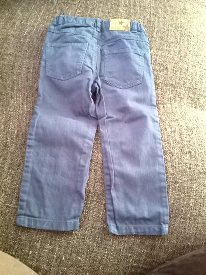 Pantalon bleu Monoprix style jeans - 24 mois - photo numéro 4