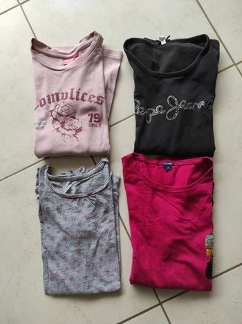 Lot tee shirt manche longue 12 ans
