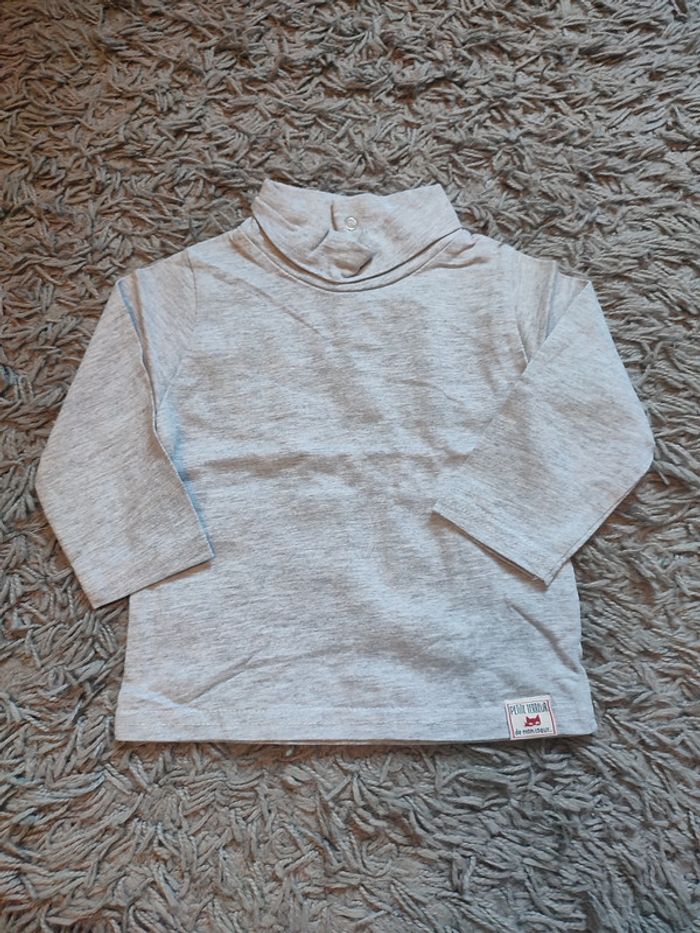 sous pull gris bébé