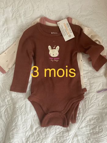 Deux bodies bébé