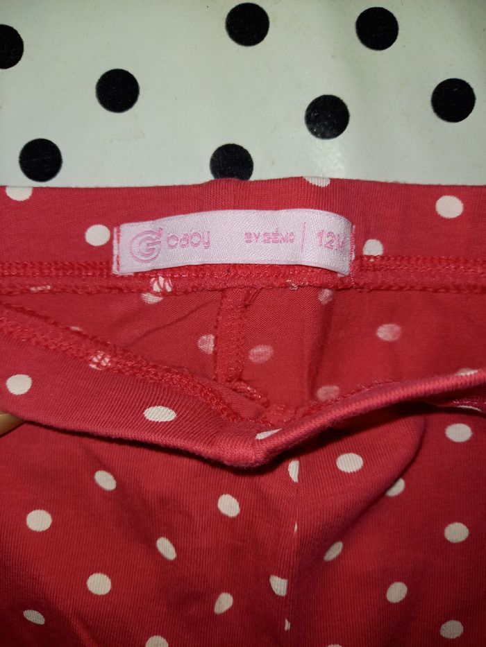 Lot de 4 leggings fille 12 mois - photo numéro 3