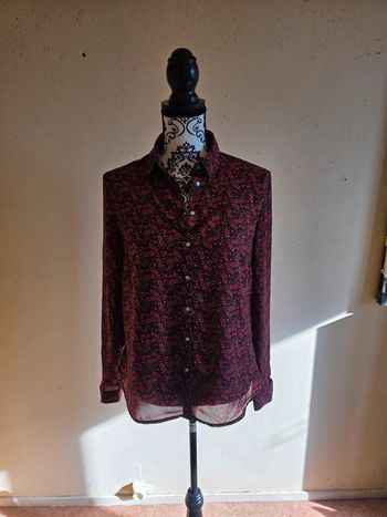 Chemise a fleurs femme T : Xs